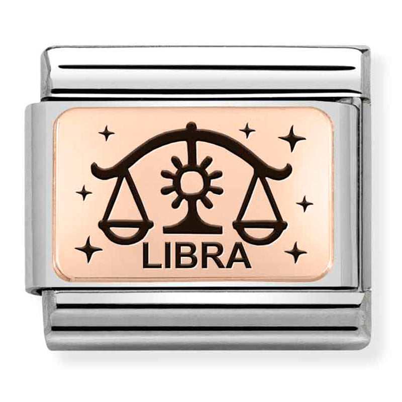 Zodiac - Libra Rosegold Charm
