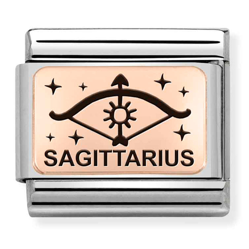 Zodiac - Sagittarius Rosegold Charm