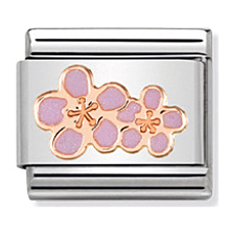 Nature - Peach Blossom Rosegold Charm