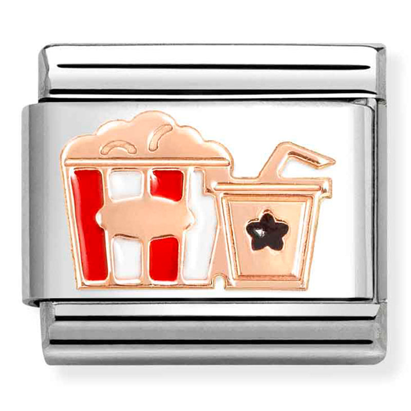 Food & Drinks - Popcorn/Drink Rosegold Charm
