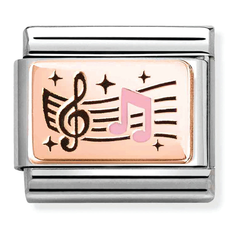 Hobbies - Musical Notes Rosegold Charm