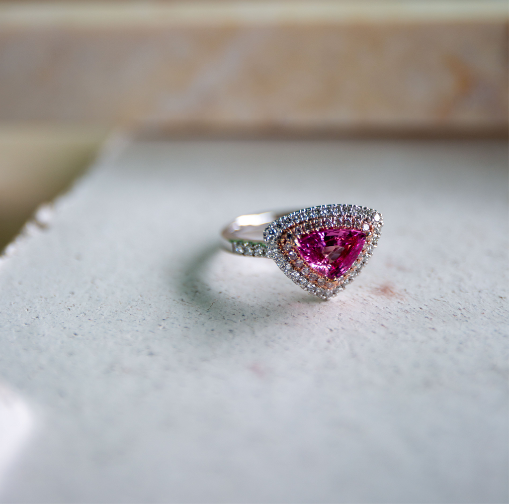 Rosy Pink Sapphire Ring