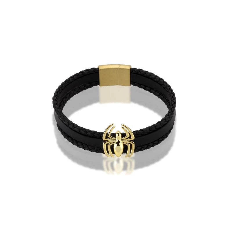 Marvel - Spiderman Gold Leather Bracelet