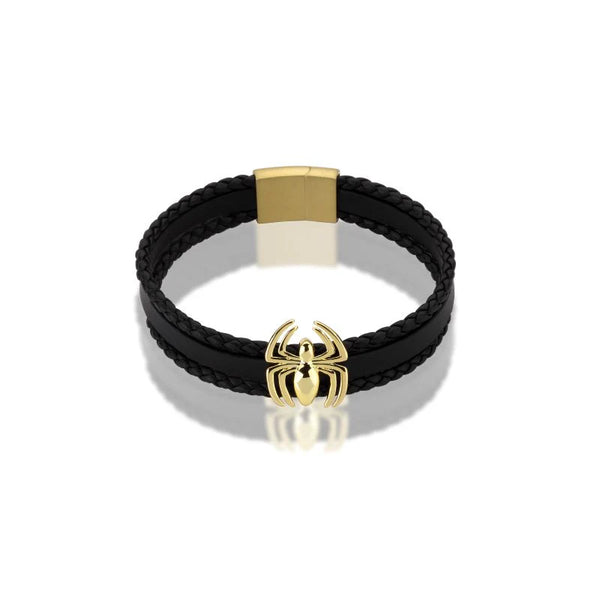 Marvel - Spiderman Gold Leather Bracelet