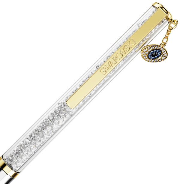 Crystalline Ballpoint Pen - Evil Eye Gold Pen