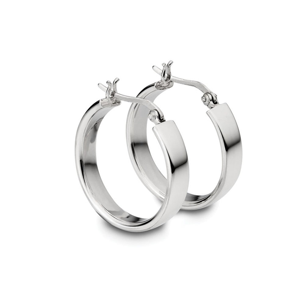 Earring - Flat Hoops - 2 colours