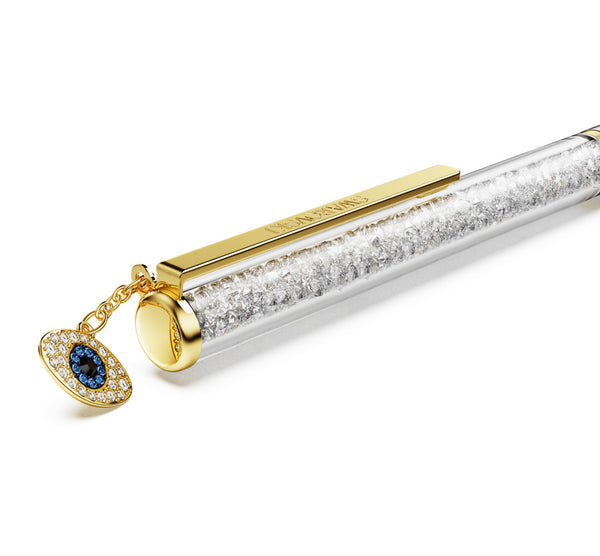 Crystalline Ballpoint Pen - Evil Eye Gold Pen