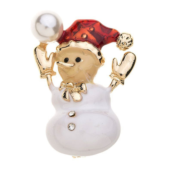 Brooch - Christmas Snowman