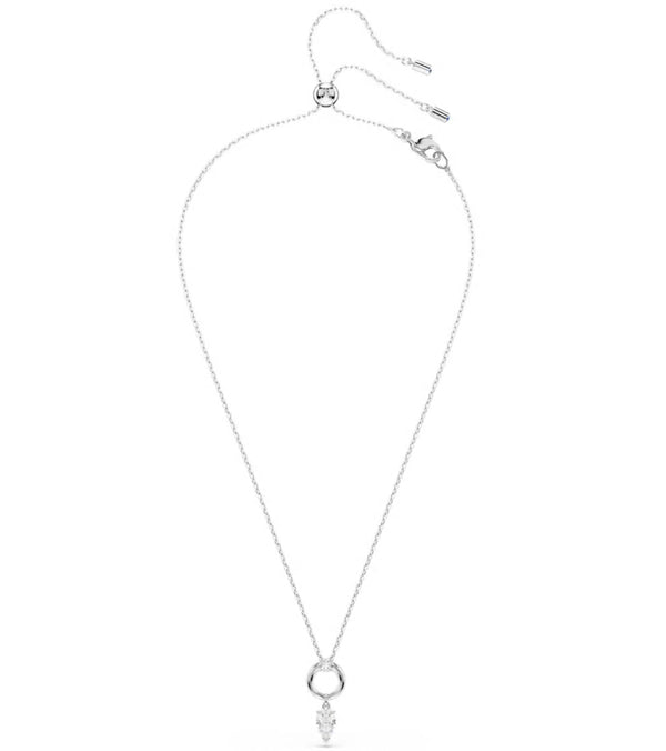 Mesmera: Mixed Pear Cut Silver Necklace/Earrings