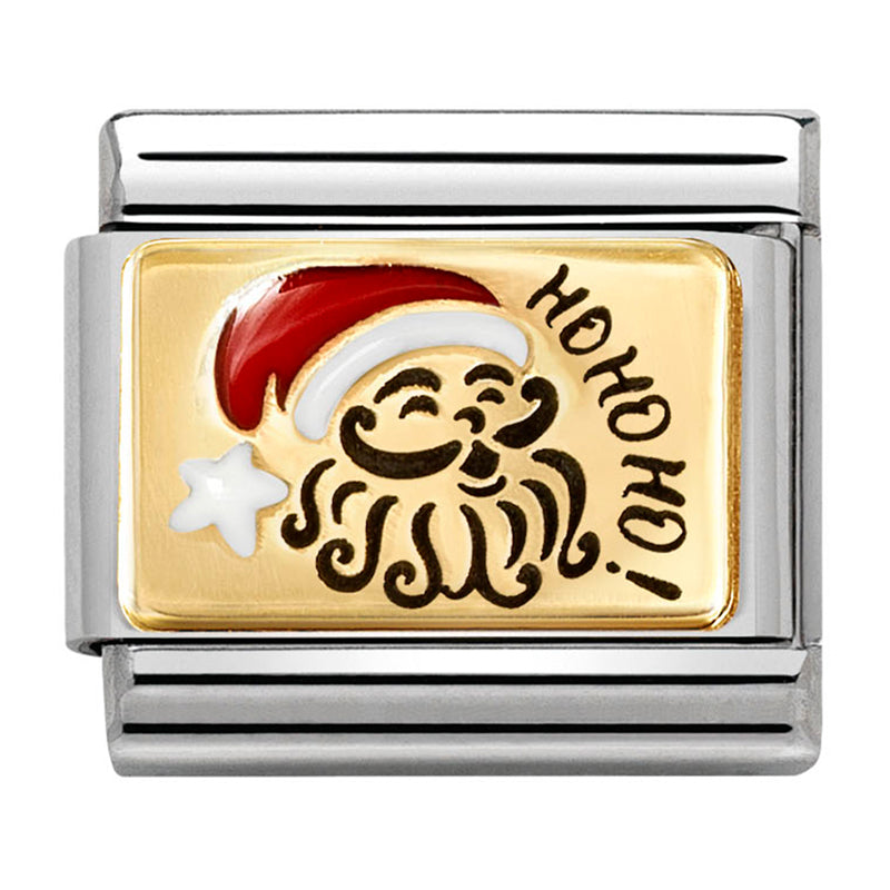 🎄Christmas - Ho Ho Ho! Santa Claus Gold Charm