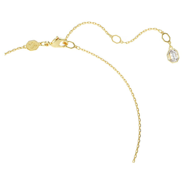 Idyllic Multicoloured Flower Mixed Cuts Gold Drop Necklace