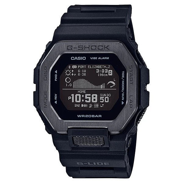 G Shock G-Lide Digital Moblie Link Black Resin Band Watch