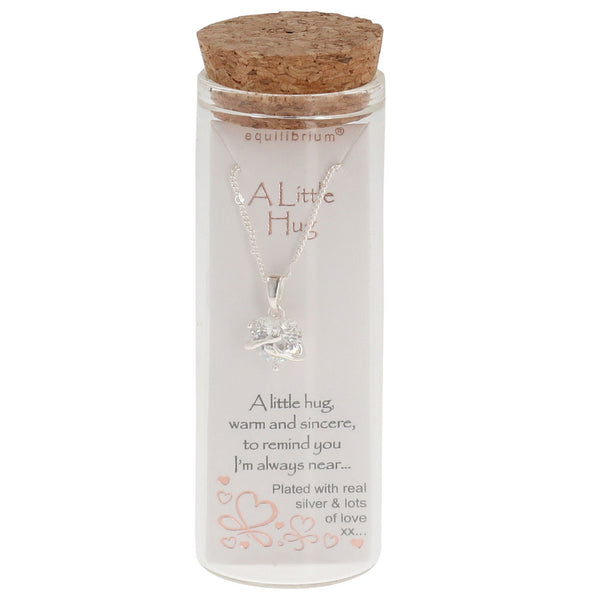 Equilibrium - Message in a Bottle - A LITTLE HUG NECKLACE