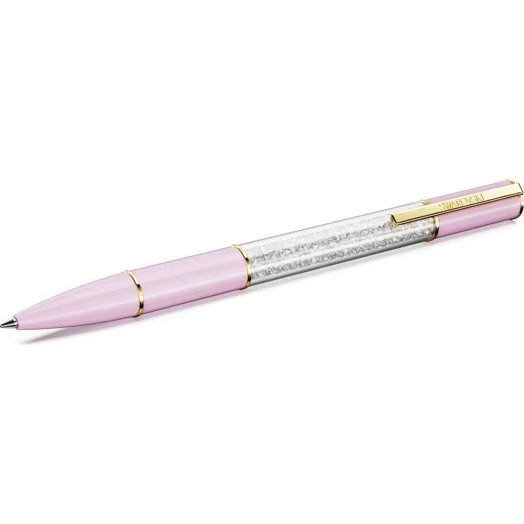 Crystalline Lustre ballpoint pen, Pink, Gold-tone plated