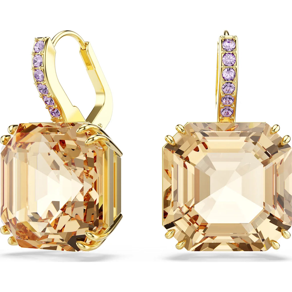 Millenia Caramel Square Drop Earrings