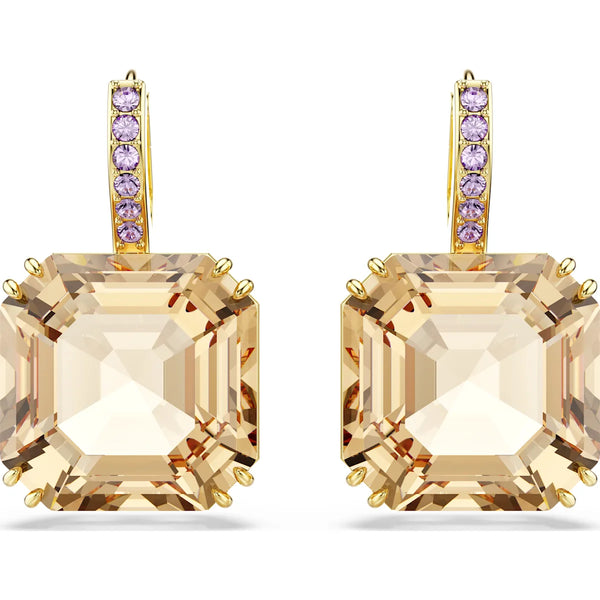 Millenia Caramel Square Drop Earrings