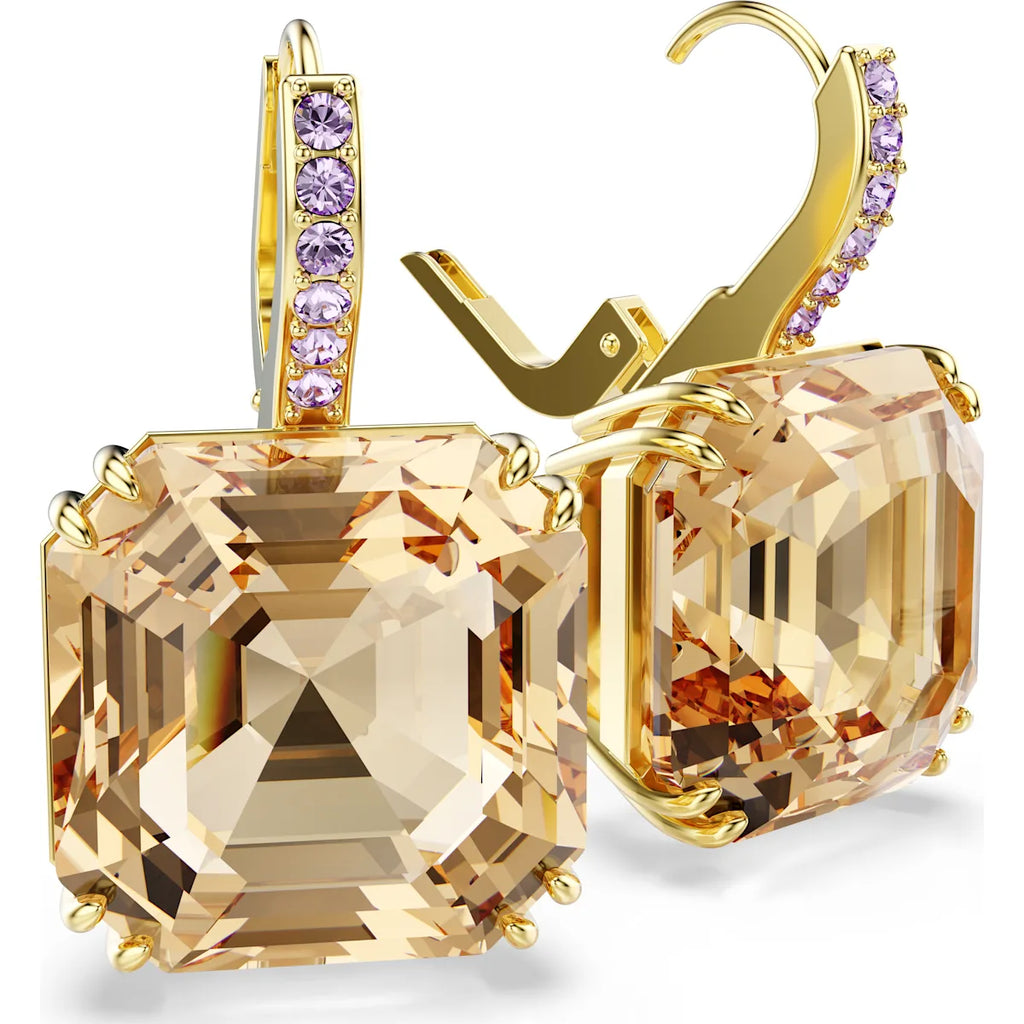 Millenia Caramel Square Drop Earrings