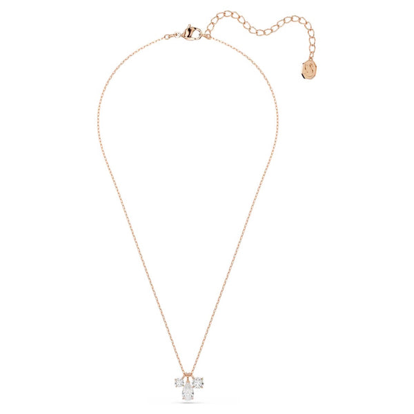 Mesmera: White Mixed Cuts Rosegold Pendant