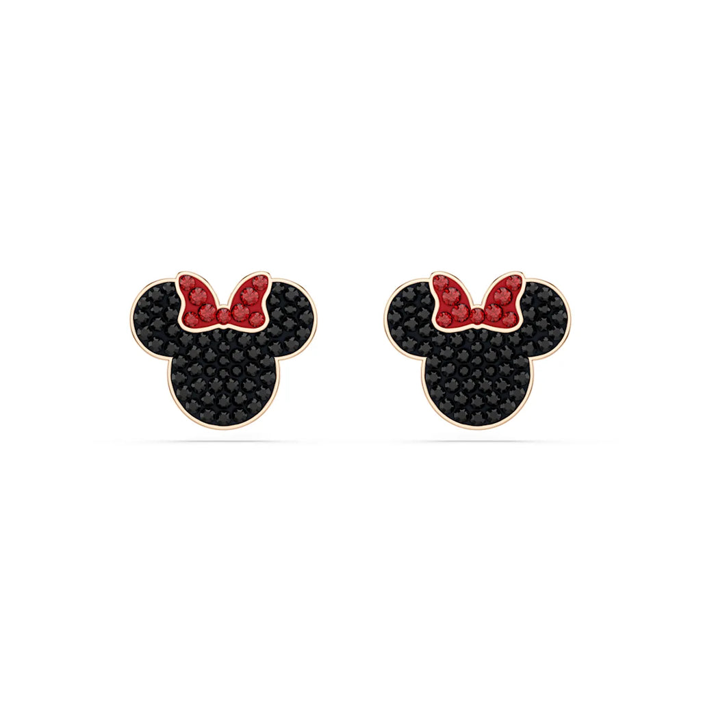 Mickey & Minnie Stud Earrings, Multicolored, Rose gold-tone plated