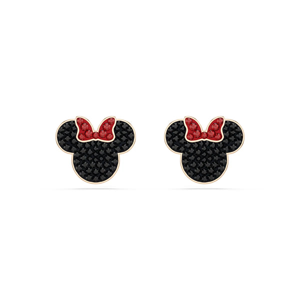 Mickey & Minnie Stud Earrings, Multicolored, Rose gold-tone plated