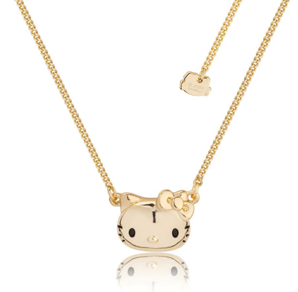 Sanrio Hello Kitty Curb Chain Necklace & Earrings - 2 colours available
