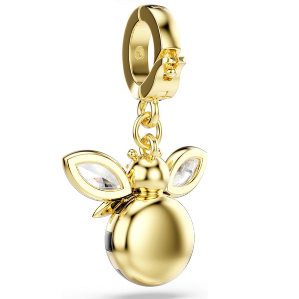 Idyllia: Multicoloured Mixed Cut Crystal Bee Gold Charm