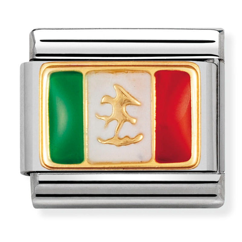 America Flag - Mexico Gold Flag
