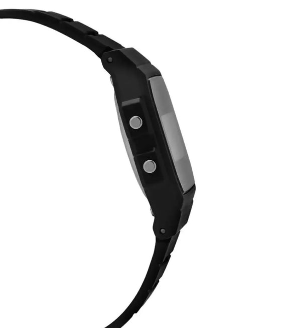 Casio Digital Square Face, Black Resin Band Watch