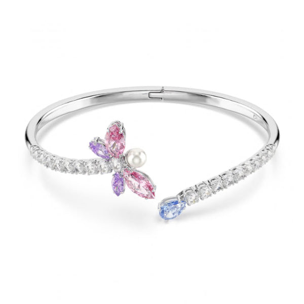 Capsule Ariana Grande: Multicoloured Mixed Cuts Dragonfly Silver Bangle