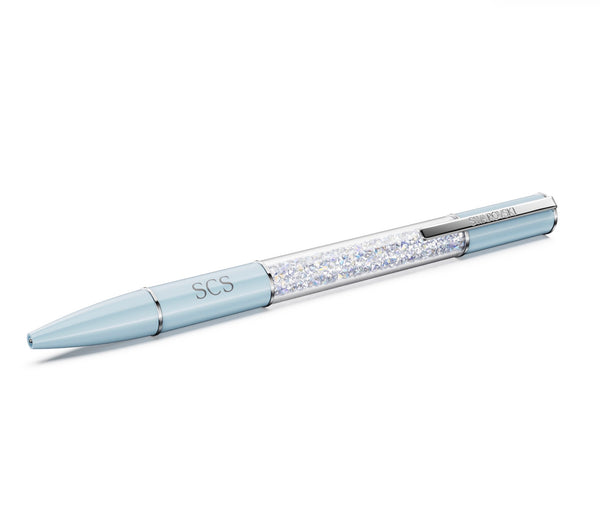 SCS Crystalline Ballpoint Pen - Light Blue