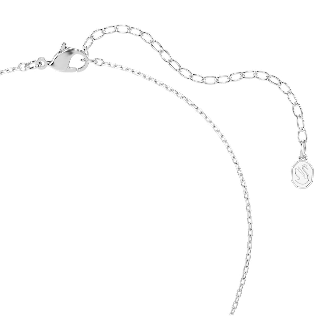 Swan: White Mixed Cuts Crystal Swan Pendant - 2 Colours