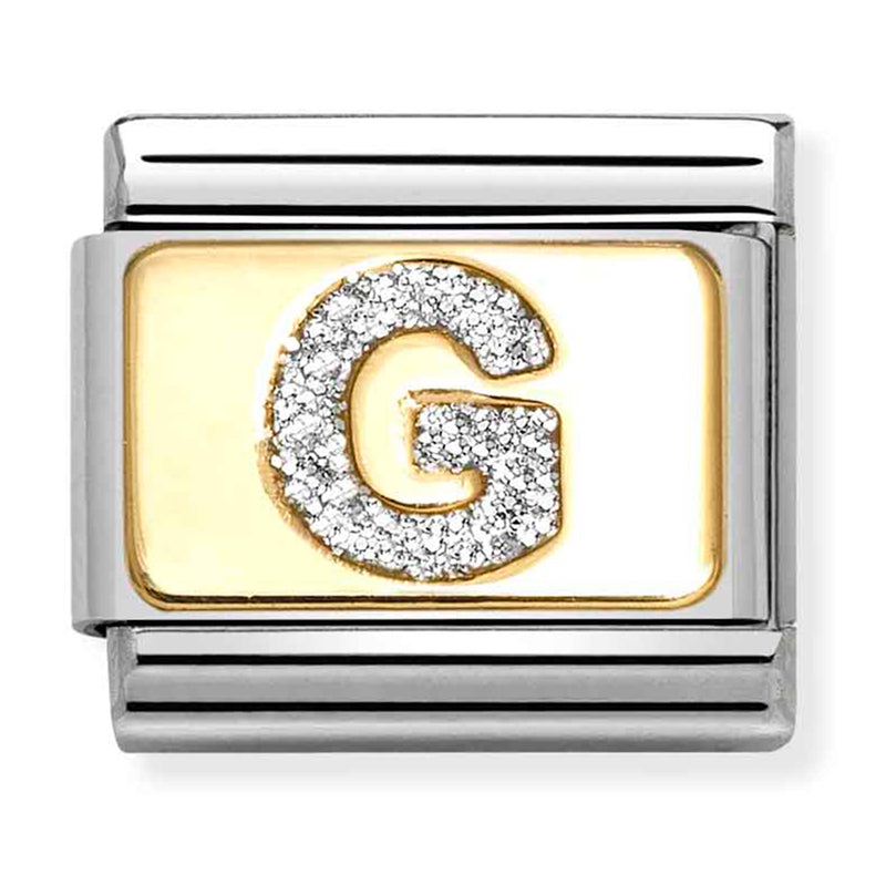 Glitter Gold - Letter G Charm