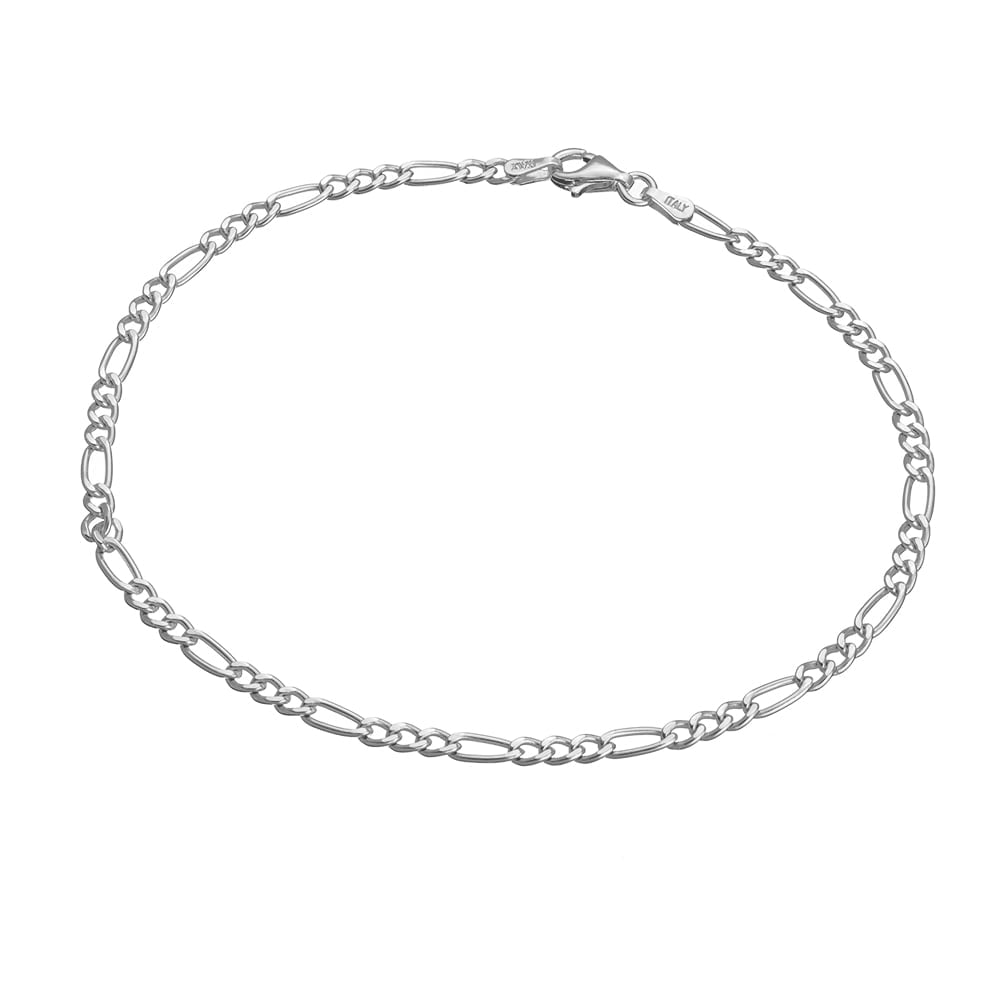 SS 3:1 Figaro Chain Link Anklet - 2 colours