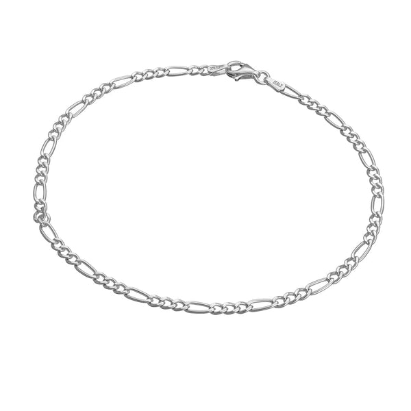 SS 3:1 Figaro Chain Link Anklet - 2 colours