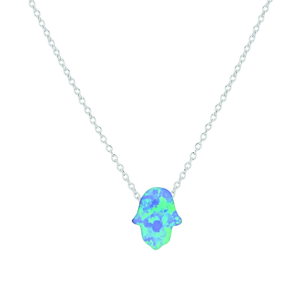 Opalite Fatima Hand Necklace- 2 colours