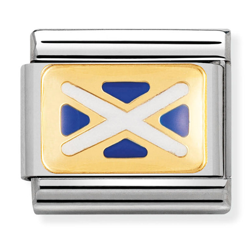 Europe Flag - Scotland Gold Charm