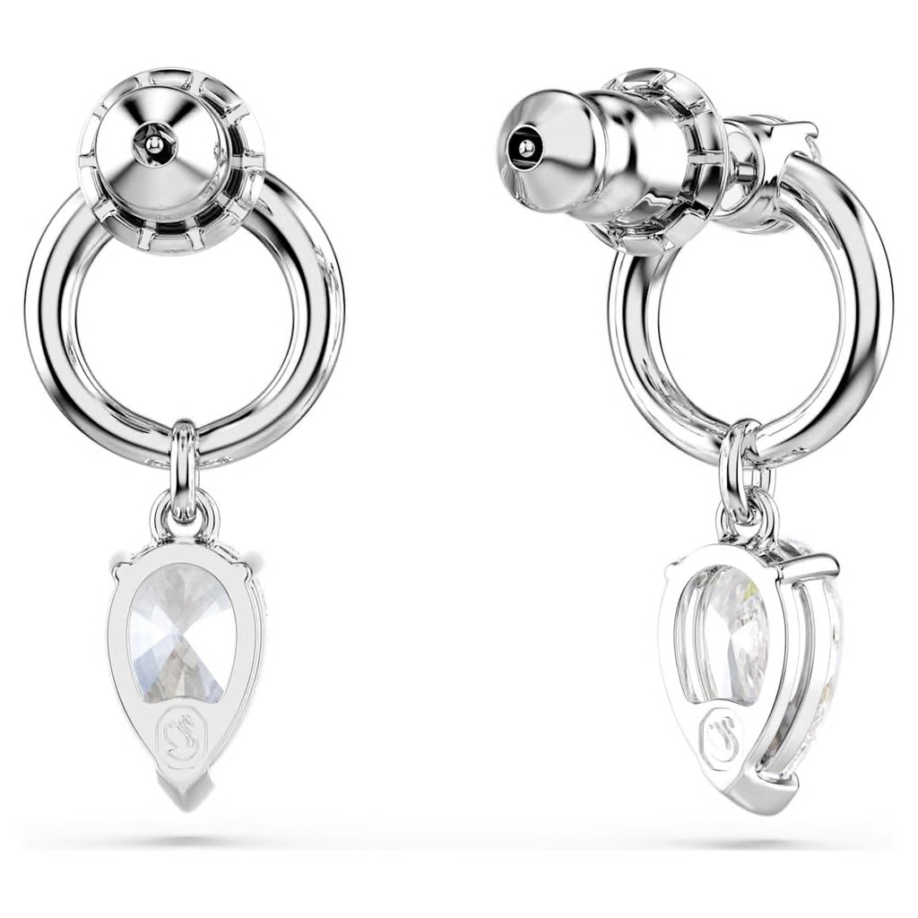 Mesmera: Mixed Pear Cut Silver Necklace/Earrings