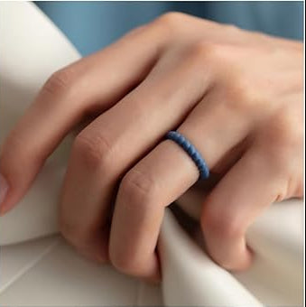 Silicone Ring - Women's 2mm Stylish Twist - 8 colours