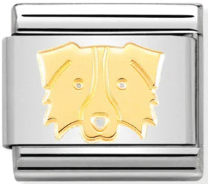 Animals - Border Collie Gold Charm
