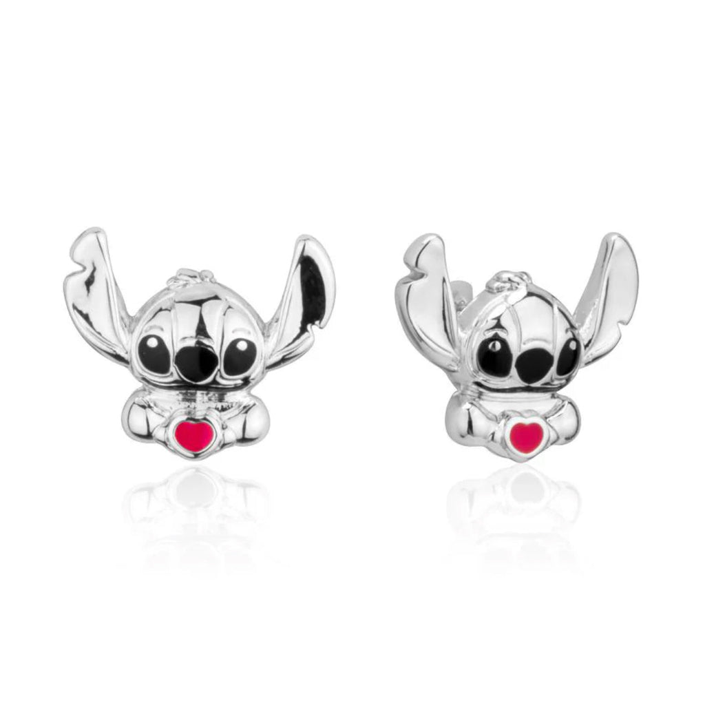 Disney - Lilo & Stitch Crystal Heart Necklace & Stud Earring - 2 colours