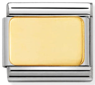 Engravable - Plain Gold Charm