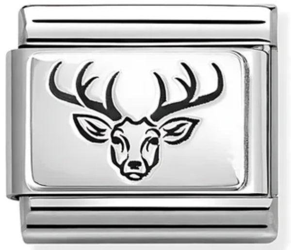 Animals - Stag Silver Charm