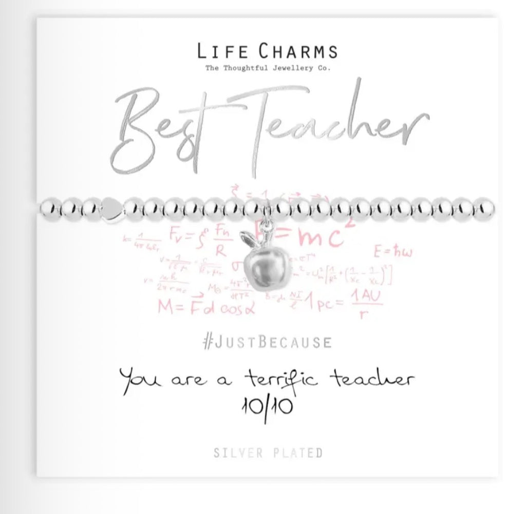 Life Charms - Just Because Best Teacher Bracelet