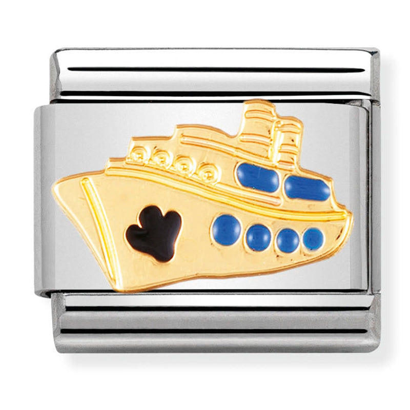 Transport - Cruise Ship Gold Charm