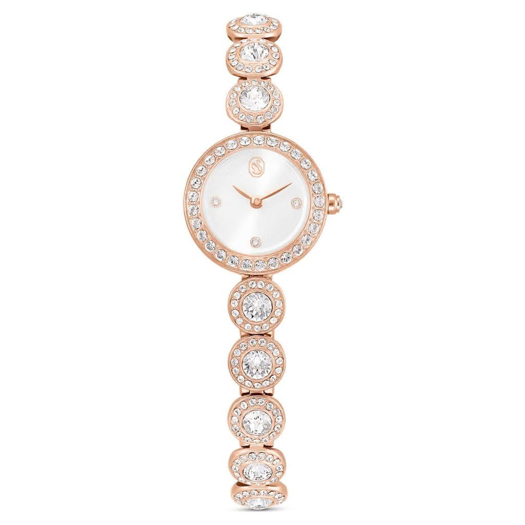 Una Angelic: Crystal Bracelet Crystal Tone RoseGold Watch
