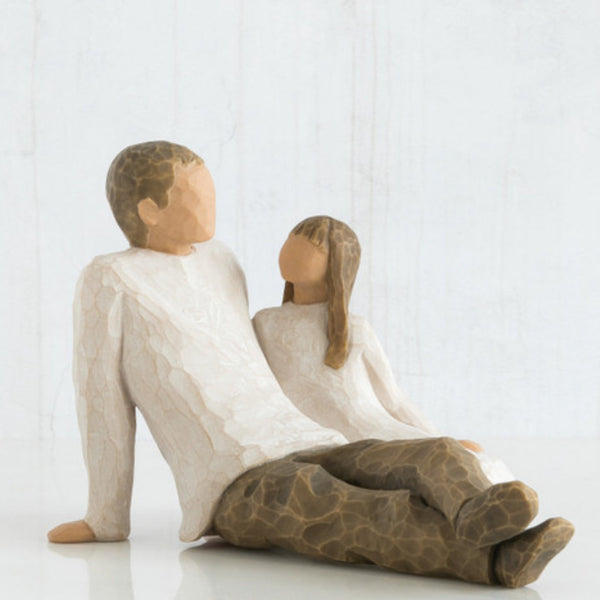 Father and Daughter Figurine