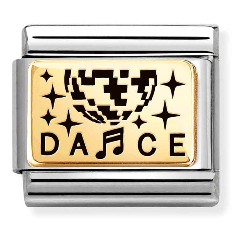 Occasions - World of Dance with Black Enamel Gold Charm