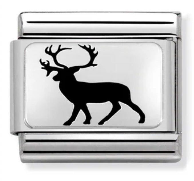 Animals - Stag Silver Charm