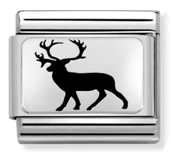 Animals - Stag Silver Charm