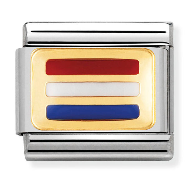 Europe Flag - Luxembourg Gold Charm